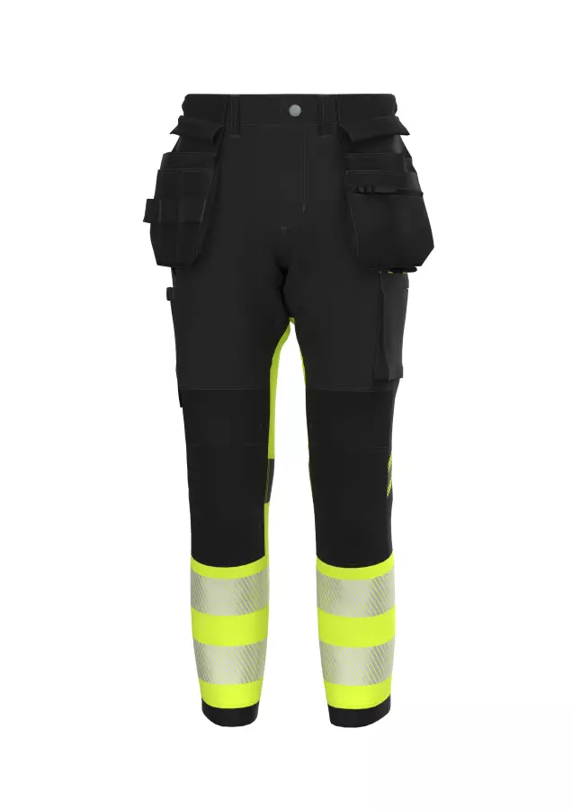 Bosafety Tensionpro stretch-housut riipputaskuilla Lk. 1 - Huomiohousut - TR-TENSIONPRO-C1 - 1