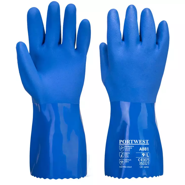 Portwest PVC kemikaalisuojakäsine - Kemikaalikäsineet - A881 - 1