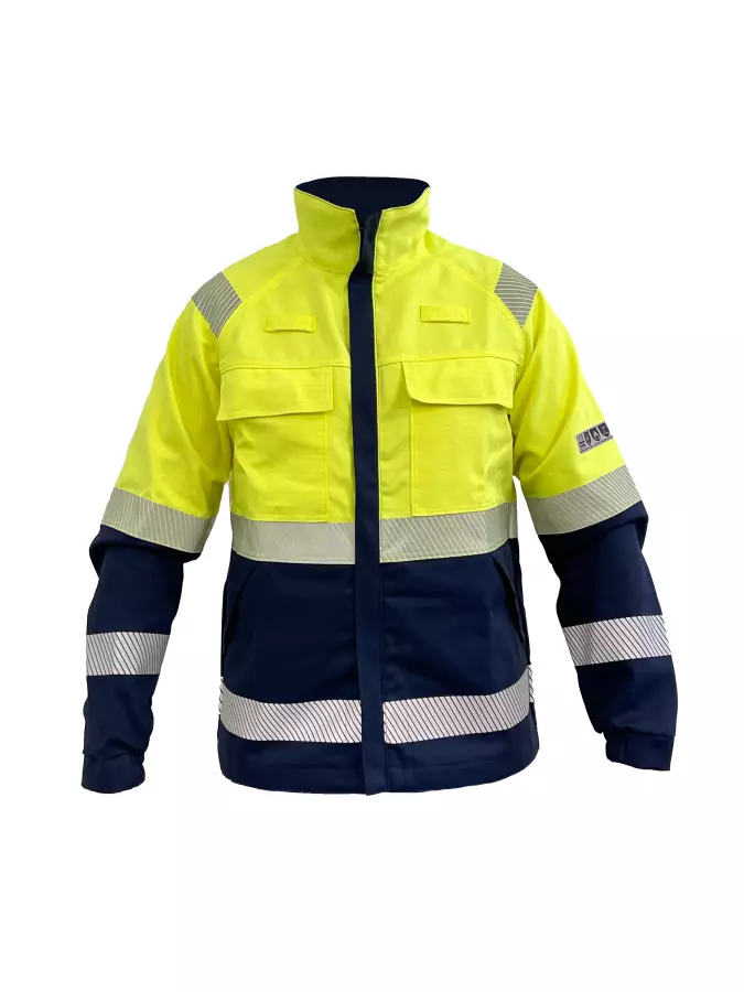 Bosafety antistaattinen takki MULTISAFE III cat. Hi-vis luokka 2 Hi-vis keltainen/navy - Palosuojatut takit - AS-MULTISAFE-JK-C2 - 1