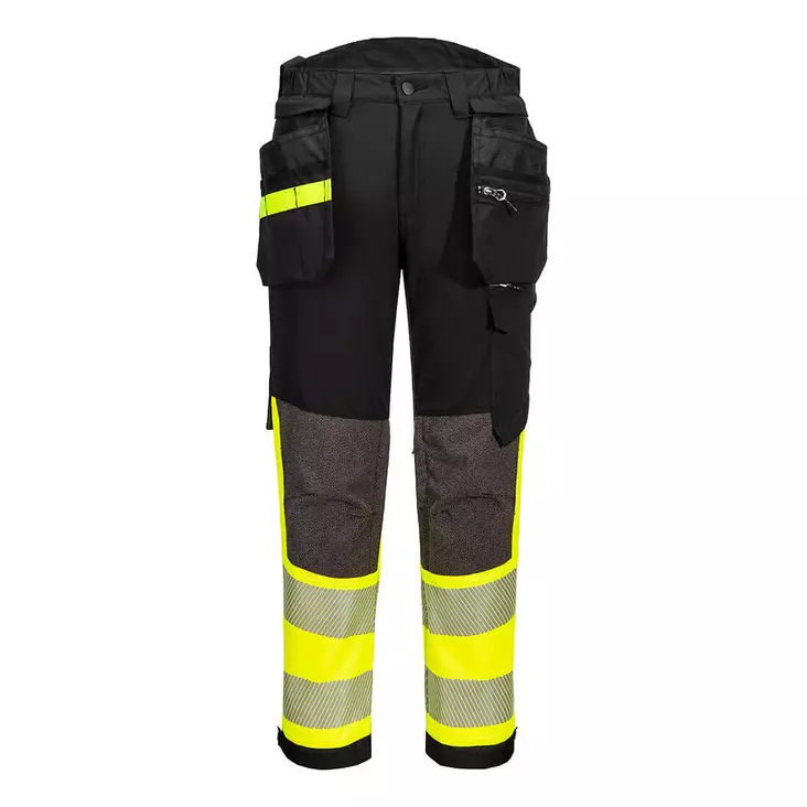 Portwest Hi-Vis joustavat housut irroitettavilla riipputaskuilla Lk.1 - Huomiohousut - EV442 - 1