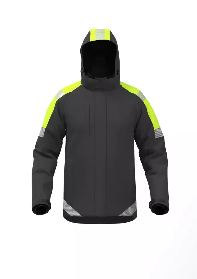 Bosafety talvi-softshell-takki ATLANTA musta/Hi-Vis keltainen - Talvitakit - WJ-ATLANTA-0204 - 1