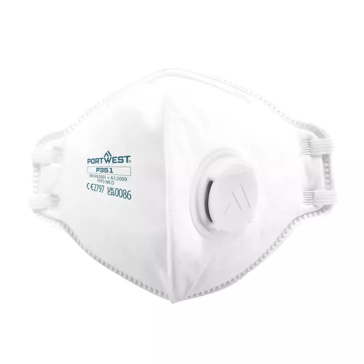 PW FFP3 Hengityssuojain venttiilillä - Kertakäyttömaskit - P351WHR - 1
